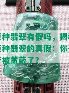 豆种翡翠有假吗，揭秘豆种翡翠的真假：你是否被蒙蔽了？