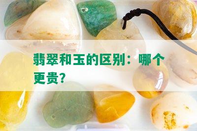 翡翠和玉的区别：哪个更贵？