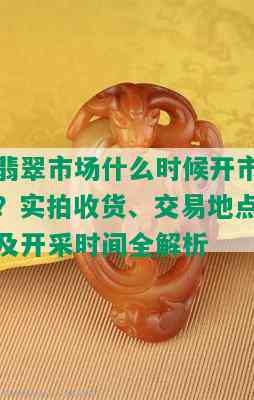 翡翠市场什么时候开市？实拍收货、交易地点及开采时间全解析