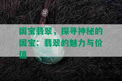 国宝翡翠，探寻神秘的国宝：翡翠的魅力与价值