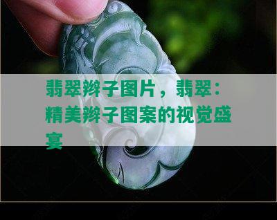 翡翠辫子图片，翡翠：精美辫子图案的视觉盛宴