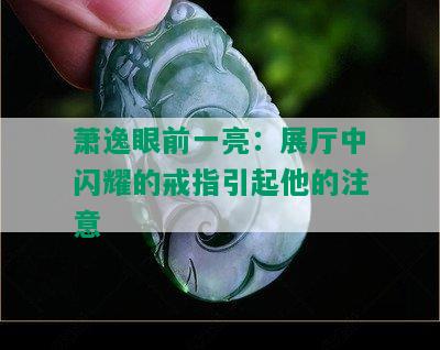 萧逸眼前一亮：展厅中闪耀的戒指引起他的注意