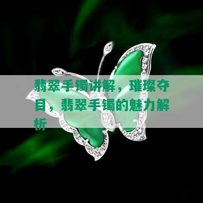 翡翠手镯讲解，璀璨夺目，翡翠手镯的魅力解析