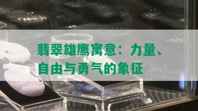 翡翠雄鹰寓意：力量、自由与勇气的象征