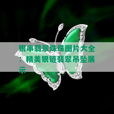 银串翡翠珠珠图片大全：精美银链翡翠吊坠展示