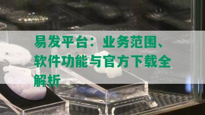 易发平台：业务范围、软件功能与官方下载全解析