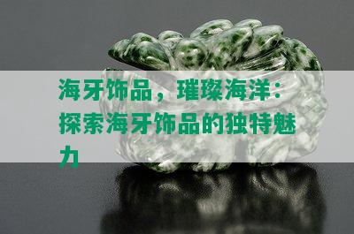 海牙饰品，璀璨海洋：探索海牙饰品的独特魅力