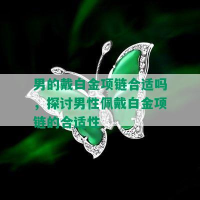 男的戴白金项链合适吗，探讨男性佩戴白金项链的合适性