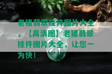 老猪翡翠挂件图片大全，【高清图】老猪翡翠挂件图片大全，让您一为快！