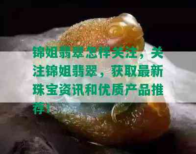 锦姐翡翠怎样关注，关注锦姐翡翠，获取最新珠宝资讯和优质产品推荐！