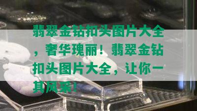 翡翠金钻扣头图片大全，奢华瑰丽！翡翠金钻扣头图片大全，让你一其风采！