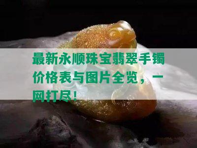 最新永顺珠宝翡翠手镯价格表与图片全览，一网打尽！