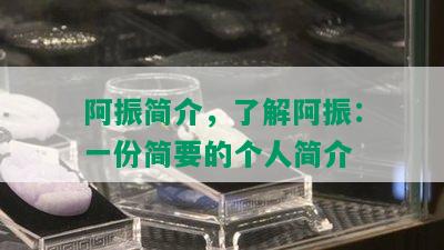 阿振简介，了解阿振：一份简要的个人简介