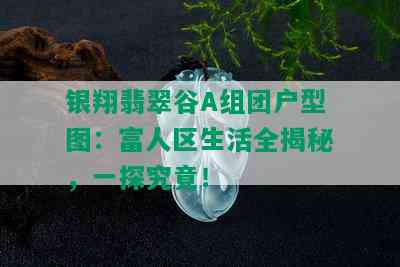 银翔翡翠谷A组团户型图：富人区生活全揭秘，一探究竟！