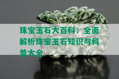 珠宝玉石大百科：全面解析珠宝玉石知识与科普大全