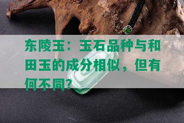 东陵玉：玉石品种与和田玉的成分相似，但有何不同？