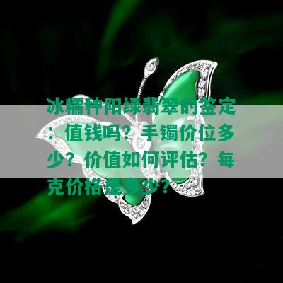 冰糯种阳绿翡翠的鉴定：值钱吗？手镯价位多少？价值如何评估？每克价格是多少？