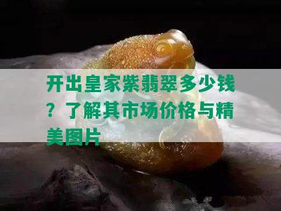 开出皇家紫翡翠多少钱？了解其市场价格与精美图片