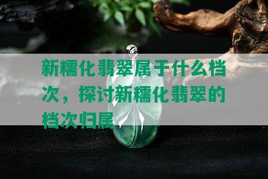 新糯化翡翠属于什么档次，探讨新糯化翡翠的档次归属