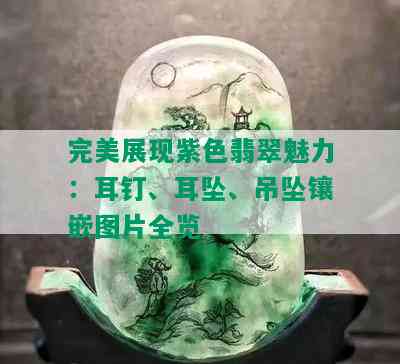 完美展现紫色翡翠魅力：耳钉、耳坠、吊坠镶嵌图片全览