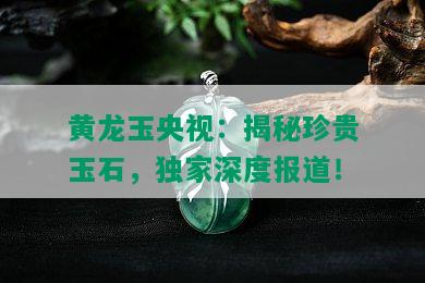 黄龙玉央视：揭秘珍贵玉石，独家深度报道！