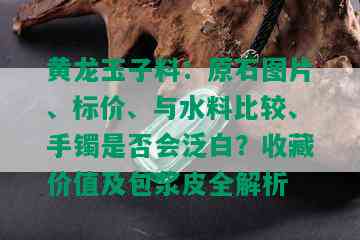 黄龙玉子料：原石图片、标价、与水料比较、手镯是否会泛白？收藏价值及包浆皮全解析