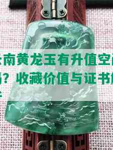 云南黄龙玉有升值空间吗？收藏价值与证书解析