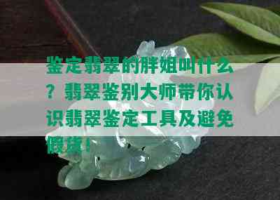 鉴定翡翠的胖姐叫什么？翡翠鉴别大师带你认识翡翠鉴定工具及避免假货！