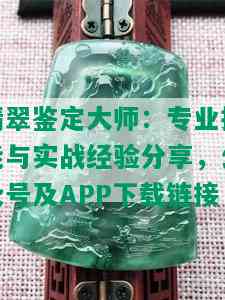 翡翠鉴定大师：专业技能与实战经验分享，公众号及APP下载链接