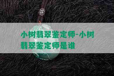 小树翡翠鉴定师-小树翡翠鉴定师是谁