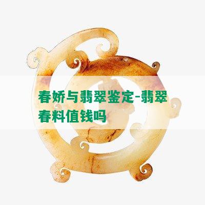 春娇与翡翠鉴定-翡翠春料值钱吗