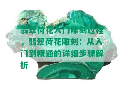 翡翠荷花入门雕刻过程，翡翠荷花雕刻：从入门到精通的详细步骤解析