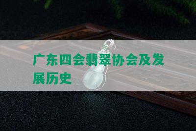 广东四会翡翠协会及发展历史