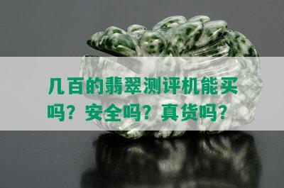 几百的翡翠测评机能买吗？安全吗？真货吗？