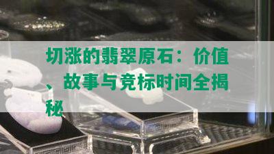 切涨的翡翠原石：价值、故事与竞标时间全揭秘