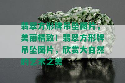 翡翠方形牌吊坠图片，美丽精致！翡翠方形牌吊坠图片，欣赏大自然的艺术之美