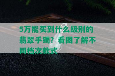 5万能买到什么级别的翡翠手镯？看图了解不同档次款式