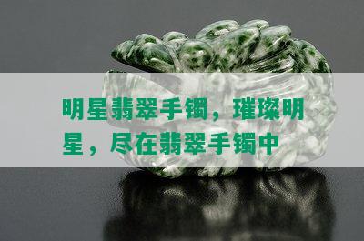 明星翡翠手镯，璀璨明星，尽在翡翠手镯中