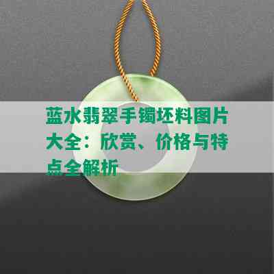 蓝水翡翠手镯坯料图片大全：欣赏、价格与特点全解析