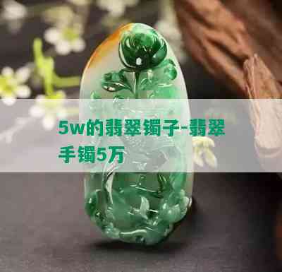 5w的翡翠镯子-翡翠手镯5万