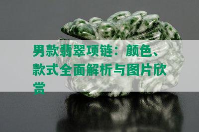 男款翡翠项链：颜色、款式全面解析与图片欣赏