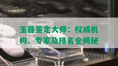 玉器鉴定大师：权威机构、专家及排名全揭秘