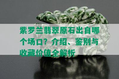 紫罗兰翡翠原石出自哪个场口？介绍、鉴别与收藏价值全解析