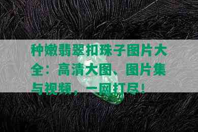 种嫩翡翠扣珠子图片大全：高清大图、图片集与视频，一网打尽！