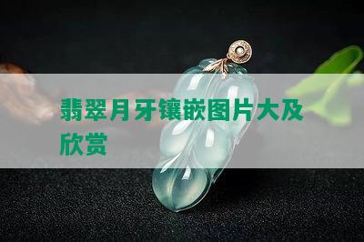 翡翠月牙镶嵌图片大及欣赏