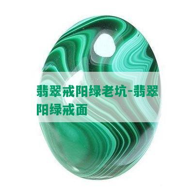 翡翠戒阳绿老坑-翡翠阳绿戒面