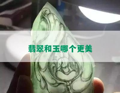 翡翠和玉哪个更美