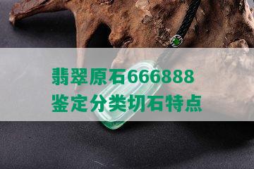 翡翠原石666888鉴定分类切石特点