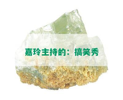 嘉玲主持的：搞笑秀