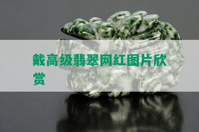 戴高级翡翠网红图片欣赏